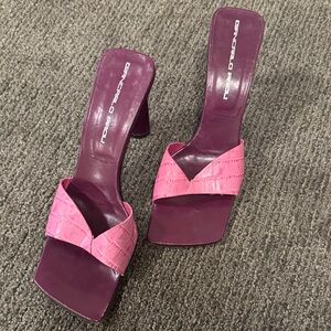 Gianvito Rossi Fuchsia and Plum Heels